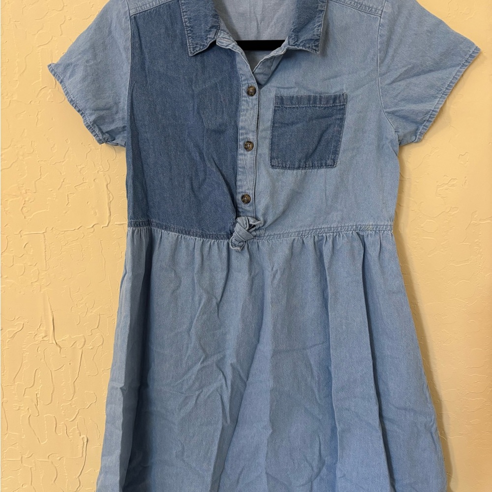 Stylish Blue Denim Kids Dress